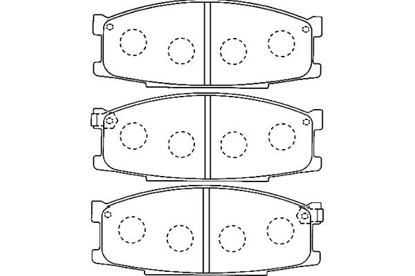 KAVO PARTS Fékbetét, mind BP-5537_KP