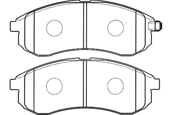 KAVO PARTS Fékbetét, mind BP-5540_KP