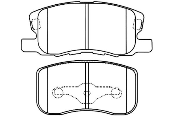 KAVO PARTS Fékbetét, mind BP-5543_KP