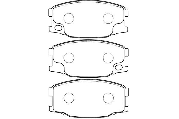 KAVO PARTS Első fékbetét BP-5544_KP