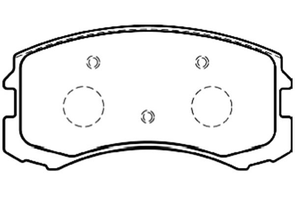 KAVO PARTS Fékbetét, mind BP-5546_KP