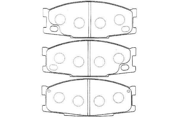 KAVO PARTS Fékbetét, mind BP-5549_KP