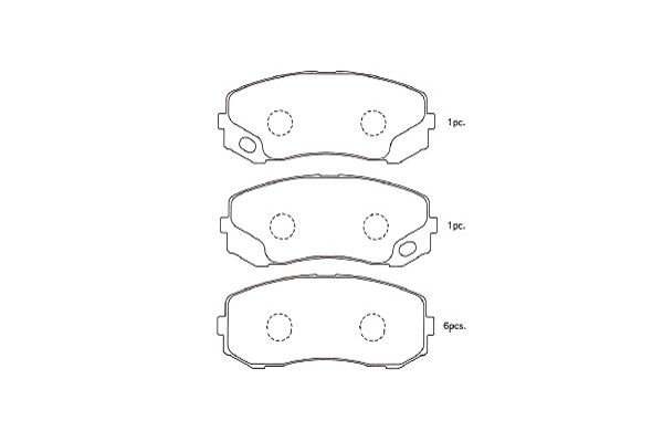 KAVO PARTS Fékbetét, mind BP-5555_KP