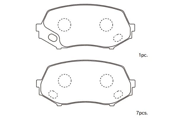 KAVO PARTS Fékbetét, mind BP-5557_KP