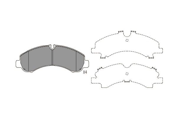 KAVO PARTS Fékbetét, mind BP-5559_KP