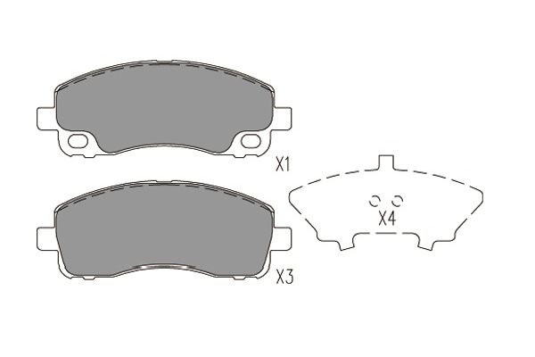 KAVO PARTS Fékbetét, mind BP-5564_KP