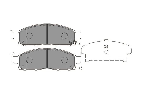 KAVO PARTS Fékbetét, mind BP-5566_KP