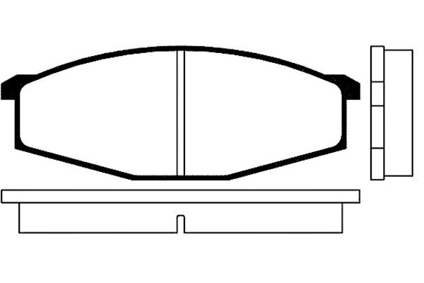 KAVO PARTS Fékbetét, mind BP-6502_KP