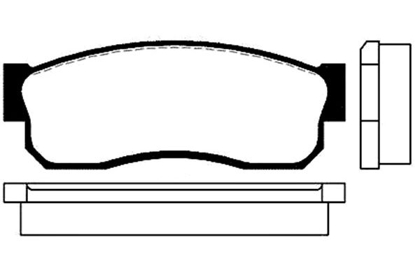 KAVO PARTS Fékbetét, mind BP-6503_KP