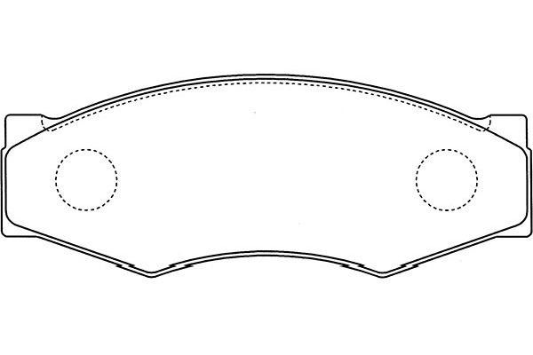 KAVO PARTS Fékbetét, mind BP-6505_KP