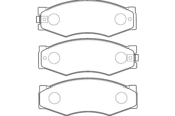 KAVO PARTS Fékbetét, mind BP-6506_KP