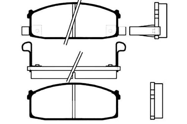 KAVO PARTS Fékbetét, mind BP-6509_KP