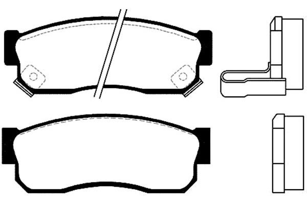 KAVO PARTS Fékbetét, mind BP-6510_KP