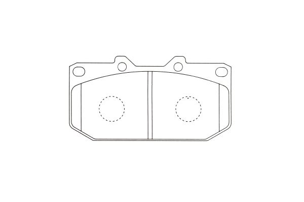 KAVO PARTS Fékbetét, mind BP-6513_KP