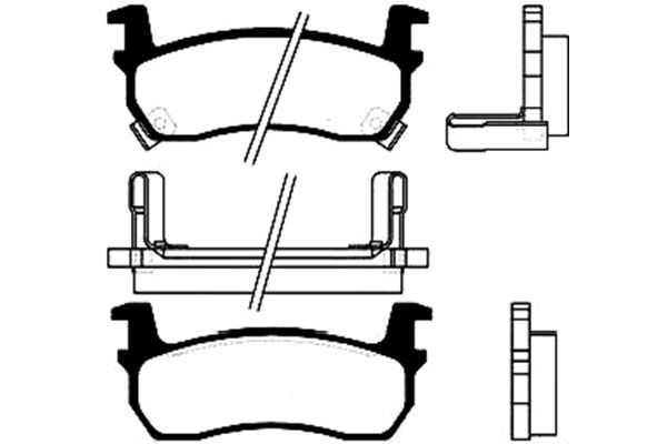 KAVO PARTS Fékbetét, mind BP-6519_KP