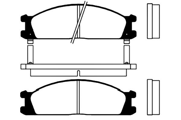 KAVO PARTS Fékbetét, mind BP-6520_KP