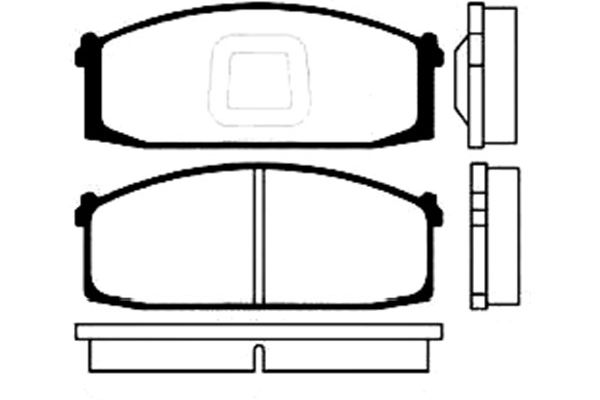 KAVO PARTS Fékbetét, mind BP-6524_KP