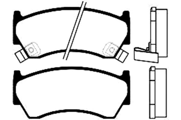 KAVO PARTS Első fékbetét BP-6533_KP