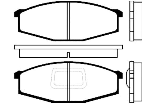 KAVO PARTS Fékbetét, mind BP-6537_KP