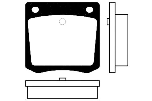 KAVO PARTS Fékbetét, mind BP-6540_KP