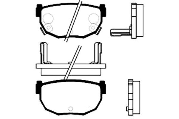 KAVO PARTS Fékbetét, mind BP-6542_KP