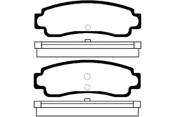 KAVO PARTS Fékbetét, mind BP-6543_KP