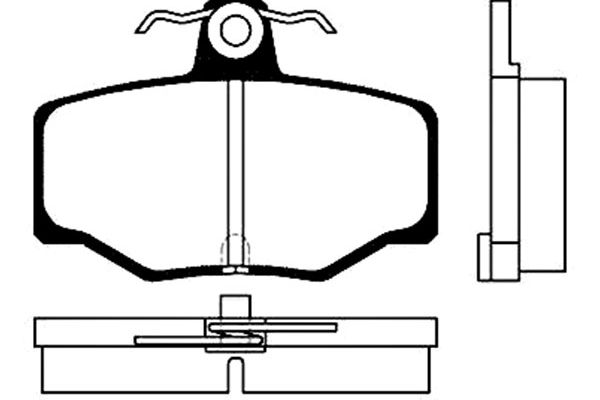 KAVO PARTS BP-6547_KP Fékbetét, mind