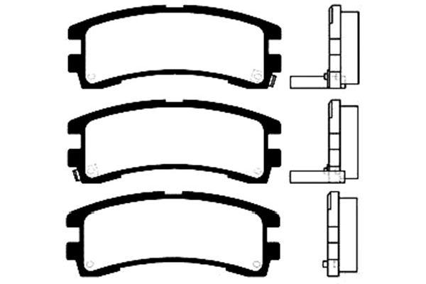 KAVO PARTS Fékbetét, mind BP-6553_KP