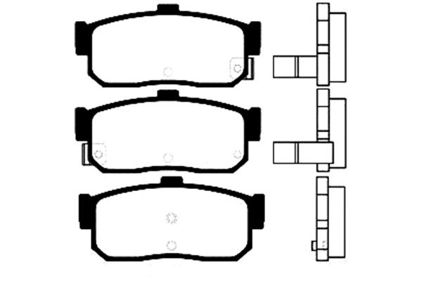 KAVO PARTS Fékbetét, mind BP-6554_KP