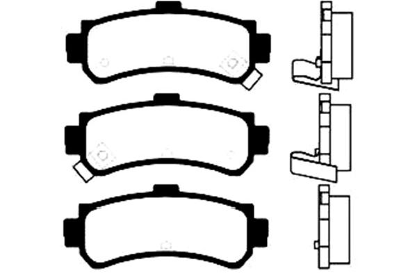 KAVO PARTS Fékbetét, mind BP-6555_KP