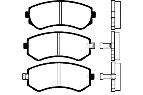 KAVO PARTS Fékbetét, mind BP-6556_KP