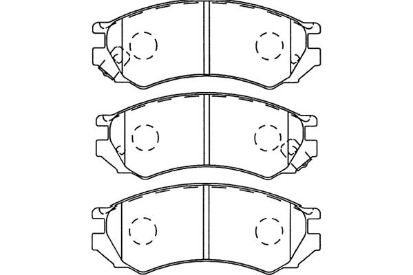 KAVO PARTS Fékbetét, mind BP-6564_KP