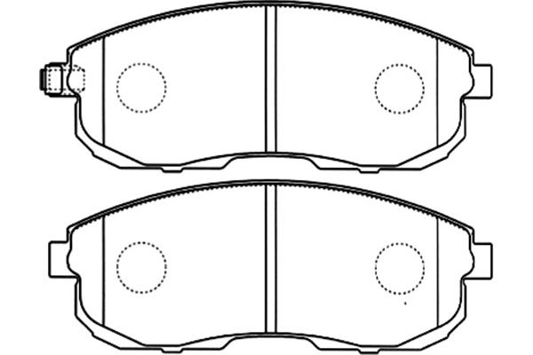 KAVO PARTS Fékbetét, mind BP-6567_KP