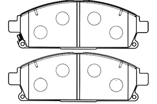 KAVO PARTS Fékbetét, mind BP-6568_KP