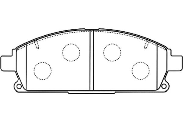 KAVO PARTS Fékbetét, mind BP-6569_KP