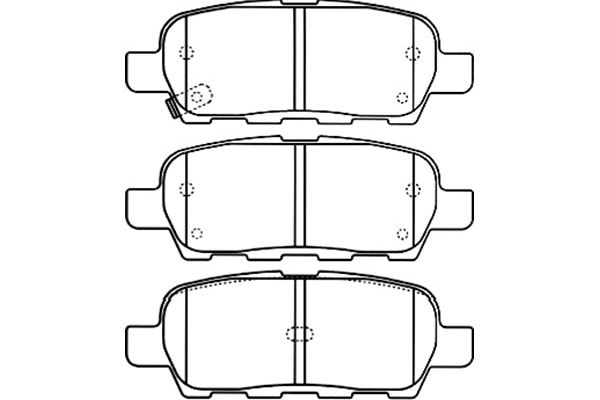 KAVO PARTS Hátsó fékbetét BP-6571_KP