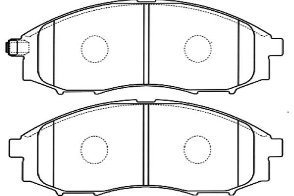 KAVO PARTS Fékbetét, mind BP-6581_KP