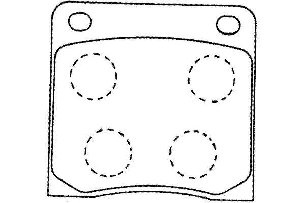 KAVO PARTS Fékbetét, mind BP-6584_KP