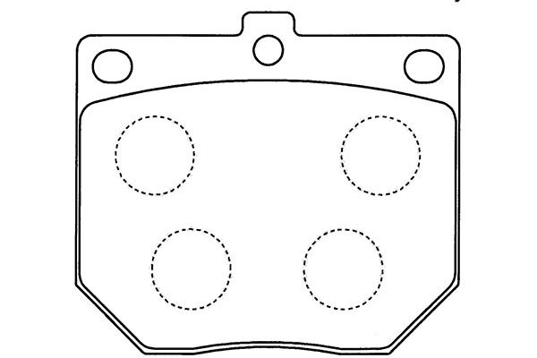 KAVO PARTS Fékbetét, mind BP-6585_KP