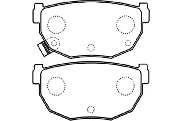 KAVO PARTS Fékbetét, mind BP-6588_KP