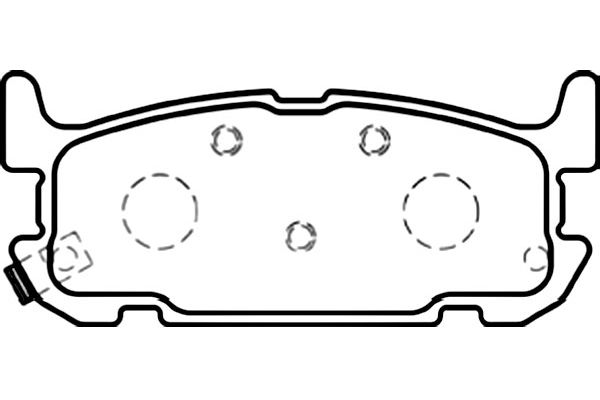 KAVO PARTS BP-6589_KP Hátsó fékbetét