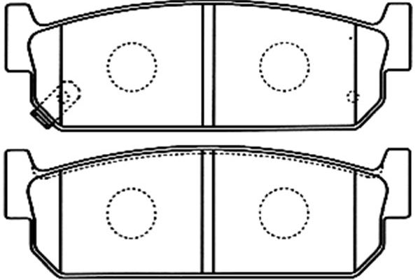 KAVO PARTS Fékbetét, mind BP-6591_KP