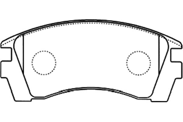 KAVO PARTS Fékbetét, mind BP-6592_KP