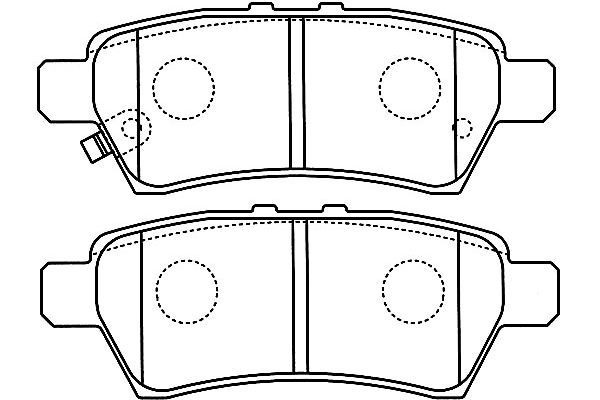 KAVO PARTS Fékbetét, mind BP-6595_KP