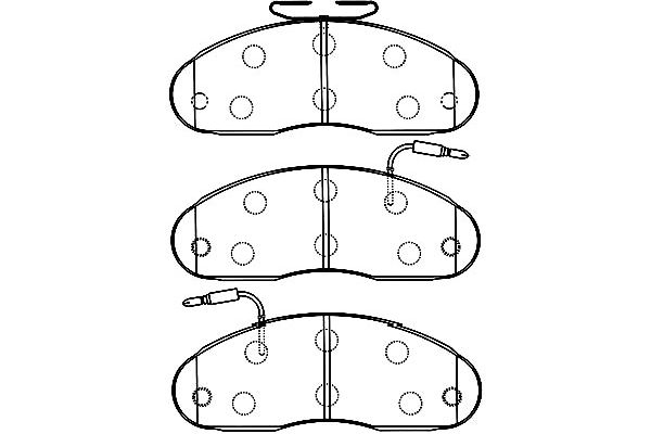 KAVO PARTS Fékbetét, mind BP-6598_KP