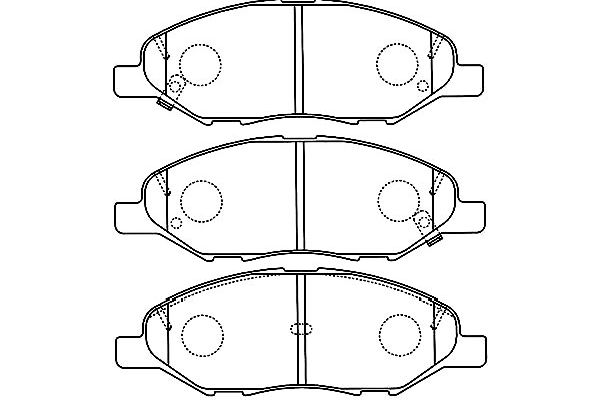 KAVO PARTS Első fékbetét BP-6599_KP