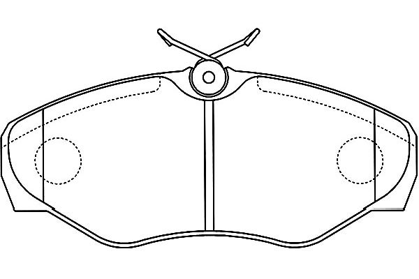 KAVO PARTS Fékbetét, mind BP-6601_KP