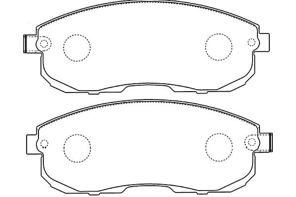 KAVO PARTS Fékbetét, mind BP-6602_KP