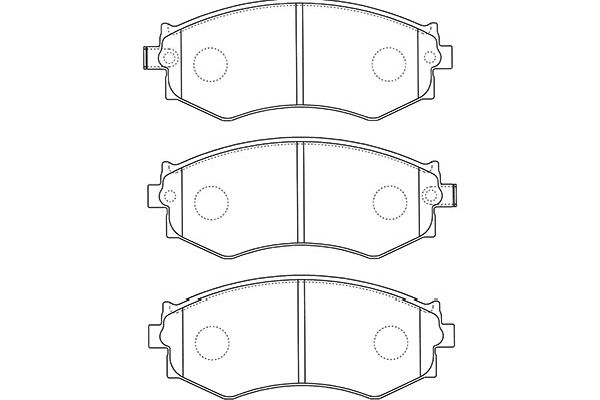 KAVO PARTS Fékbetét, mind BP-6604_KP