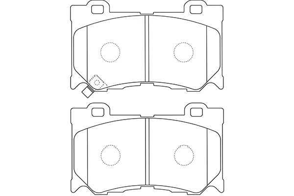 KAVO PARTS Fékbetét, mind BP-6606_KP